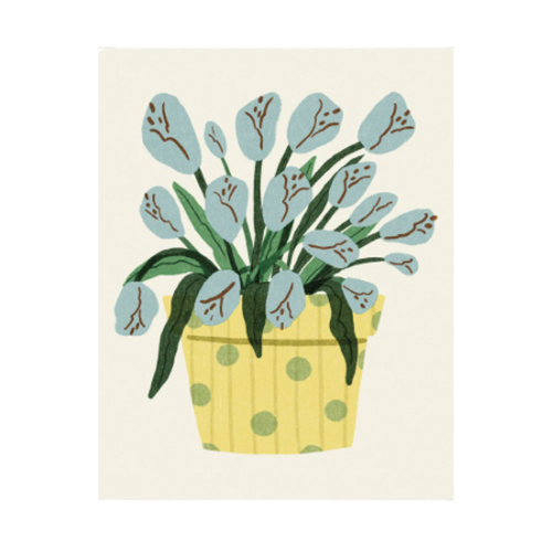 "Blue Tulips" Art Print