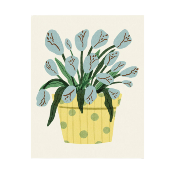 "Blue Tulips" Art Print