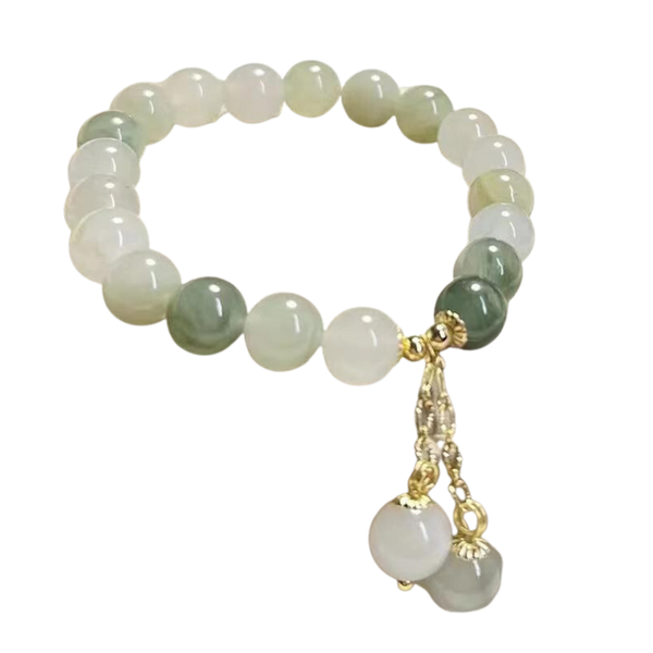 Beaded Gradient Jade Bracelet