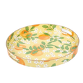 Prosperous Orange Round Tray