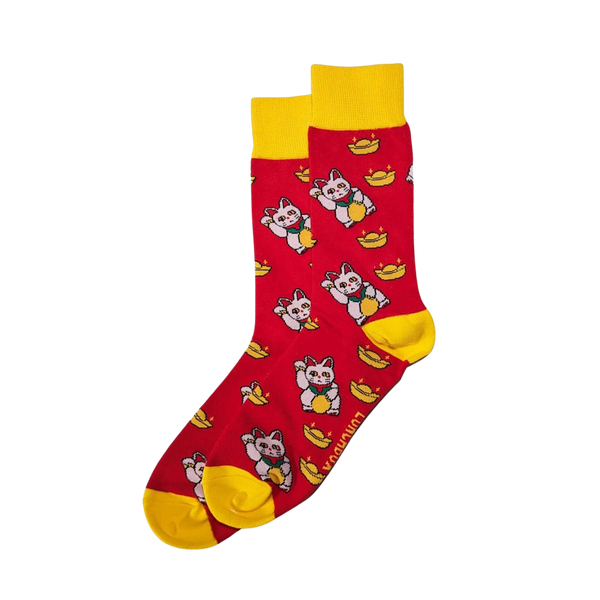 Maneki-Neko Crew Socks