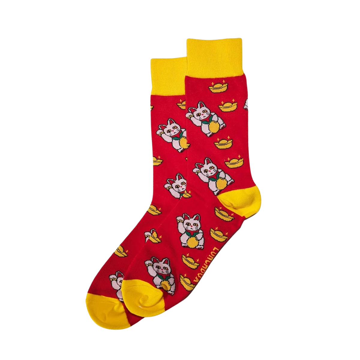 Maneki Neko Crew Socks Foo Hung Curios maneki-neko-crew-socks-foo-hung-curios