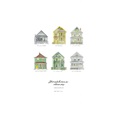 Fred John Strathcona Homes Tea Towel 1