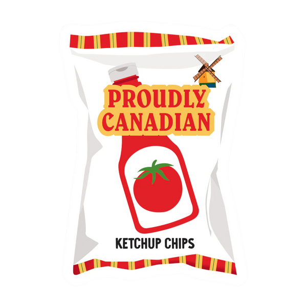 Ketchup Chips Vinyl Sticker