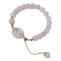 Beaded Pink Crystal Bracelet
