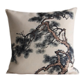 Pine Branches Chinoiserie Pillow Cover
