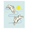 Water Rabbits Print