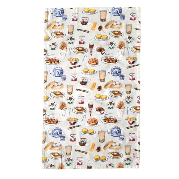 Hong Kong Snacks Tea Towel