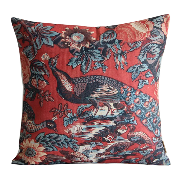 Peacock Pillow Cover