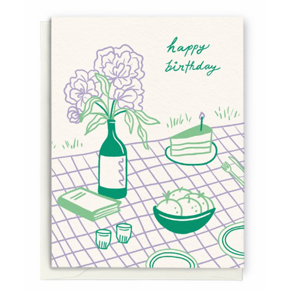 "Happy Birthday" Picnic Greeting Card