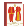 Double Happiness Wedding Card
