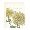 Chrysanthemum Thank you Card