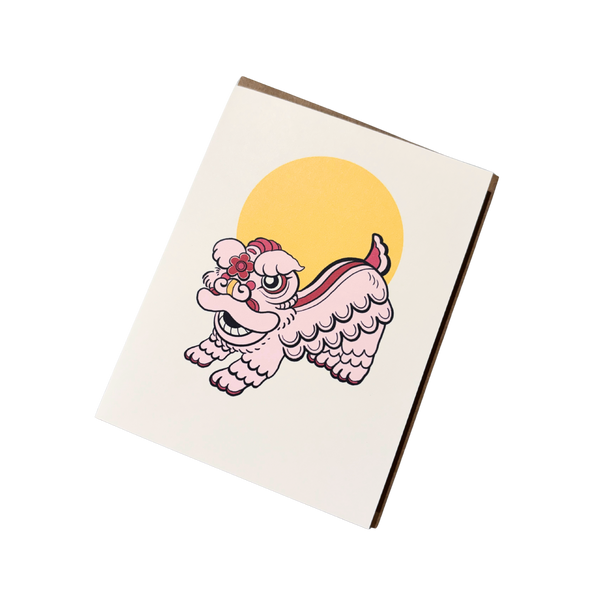 Lion Dance Greeting Card