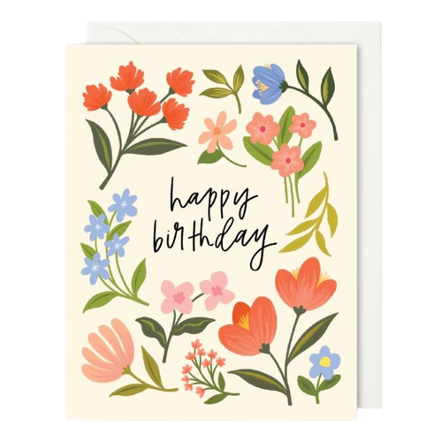 Wildflowers Birthday Card