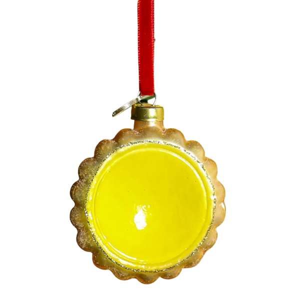 Glass Egg Tart Ornament