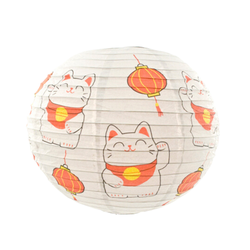 16" Lucky Cat Paper Lantern