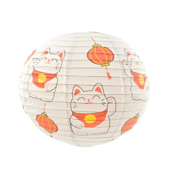 16" Lucky Cat Paper Lantern