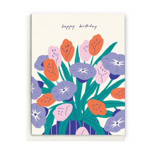 "Happy Birthday" Fleurs Greeting Card