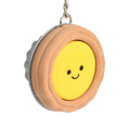 Egg Tart Clicker Keychain
