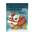 Roaring Chinese Dragon Lunar New Year Greeting Card
