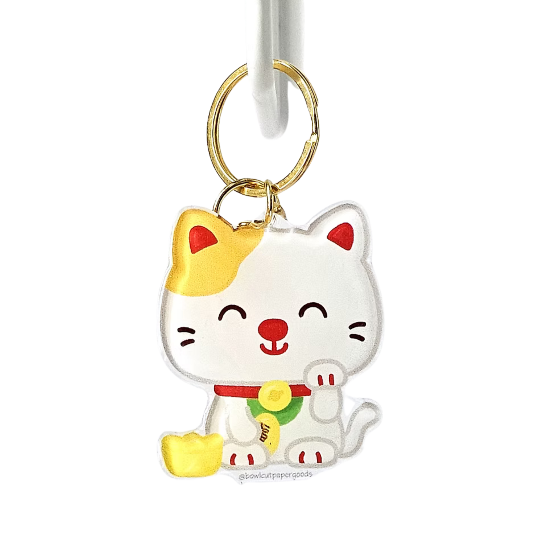 Lucky Cat Acrylic Keychain