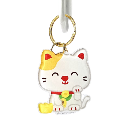 Lucky Cat Acrylic Keychain