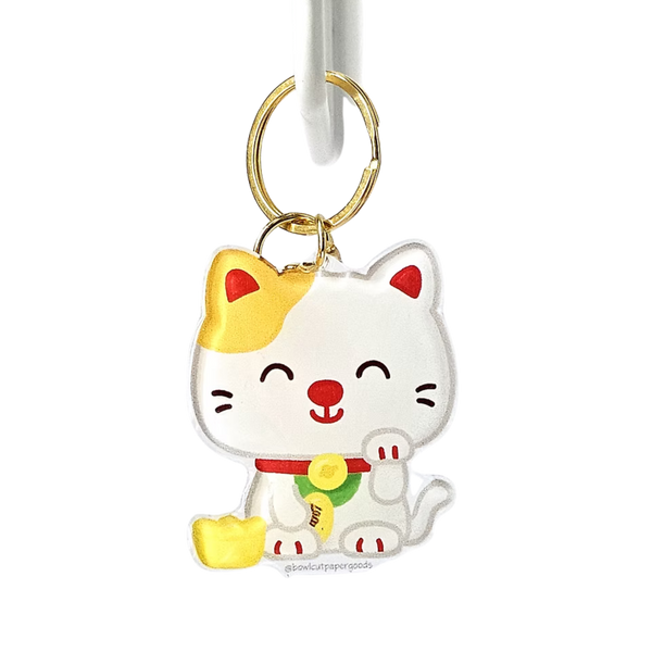 Lucky Cat Acrylic Keychain