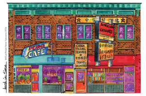 Donna Seto Pender Café Postcard