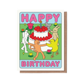Happy Birthday Cake Greeting Card