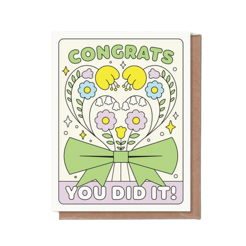 Congrats, You Did It Greeting Card