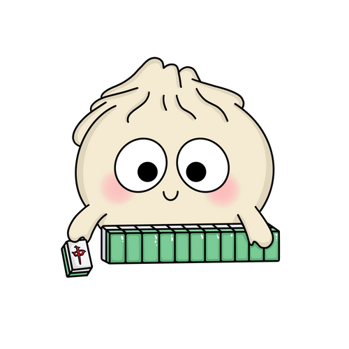 FHC x Artbedo Mahjong Bao Vinyl Sticker