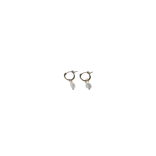 Anna Hoops + Pearl Drop Charms