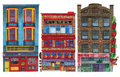 Chinatown Watercolour Illustration Trio 2 Card