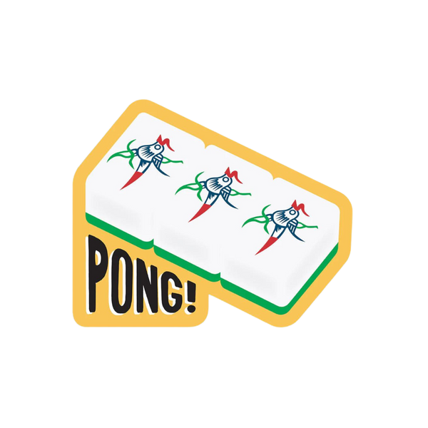 Mahjong Pong Vinyl Sticker