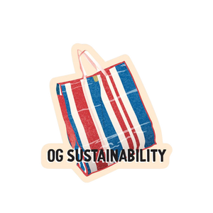 Red White Blue Bag Vinyl Sticker