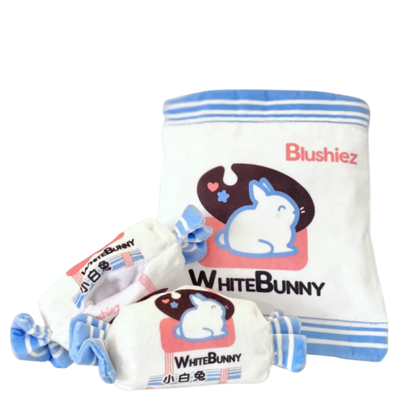 White Bunny Candy Dog Toy