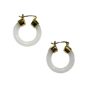 Jade Hoop Earrings