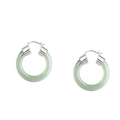 Jade Hoop Earrings