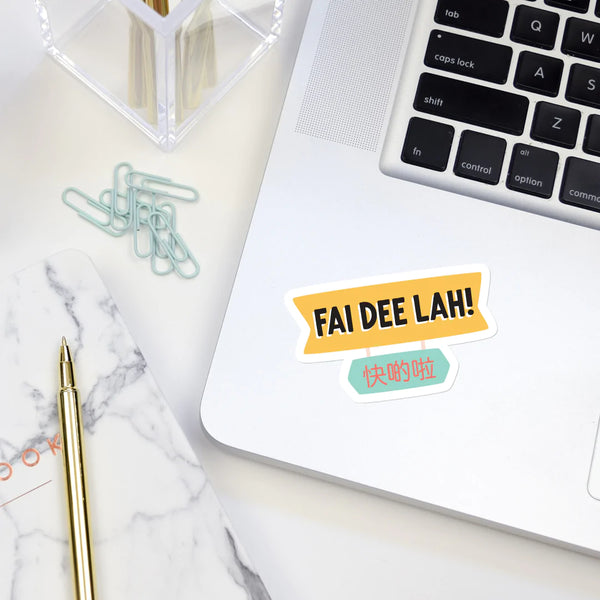 Fai Dee Lah Vinyl Sticker