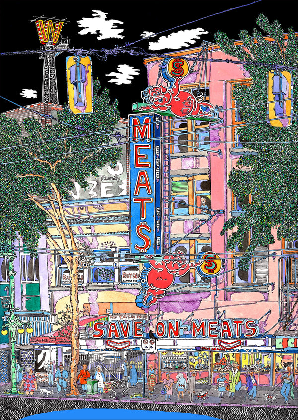 Save-On Meats Greeting Card