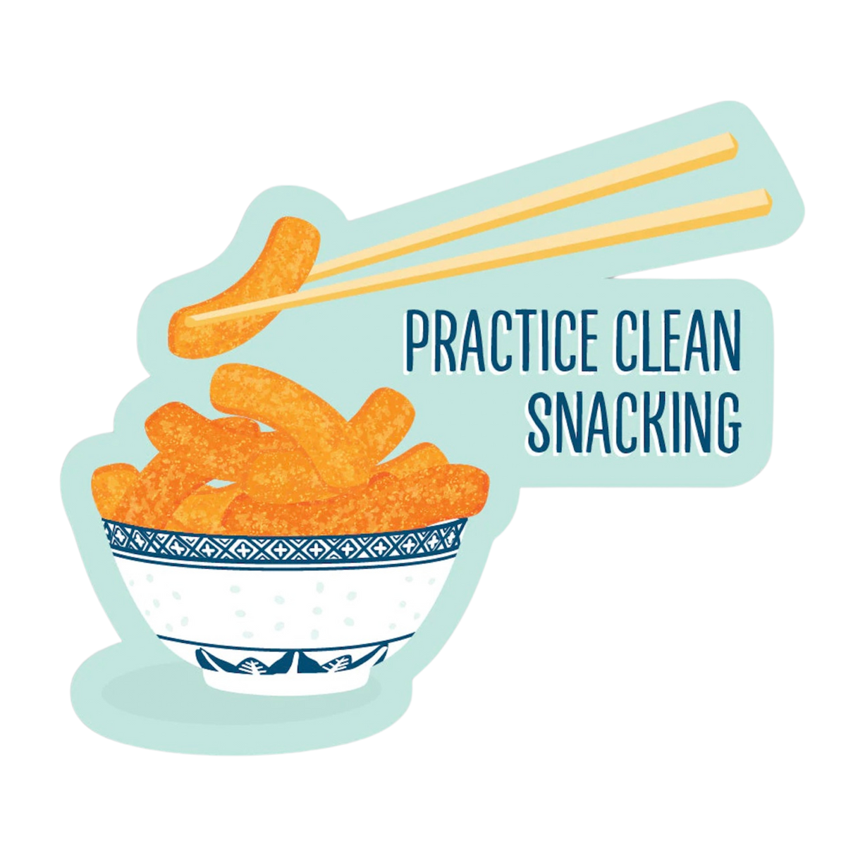 Cheetos & Chopsticks Vinyl Sticker Foo Hung Curios