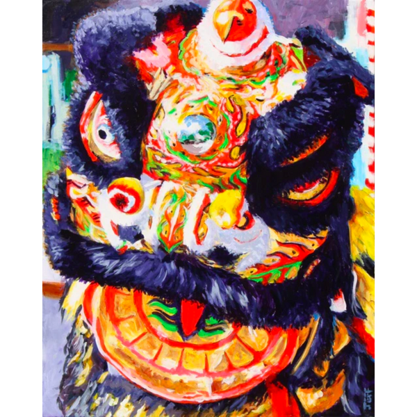 VPD Lion Dance Print