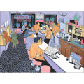 Ovaltine Cafe Interior Greeting Card