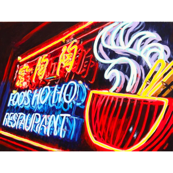 Foo's Ho Ho Neon Print