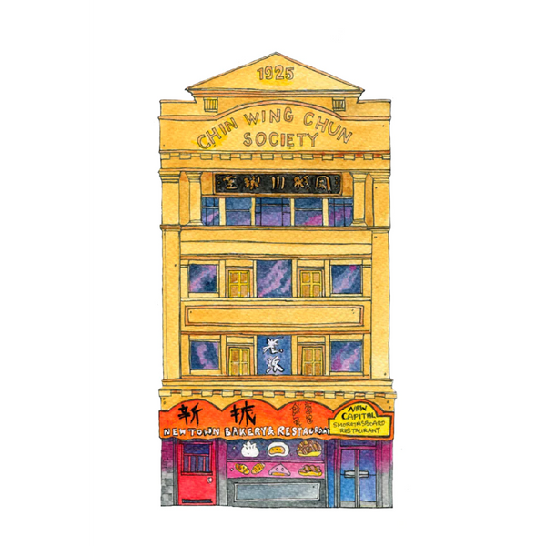 Chinatown Vancouver Illustrations Single Cards