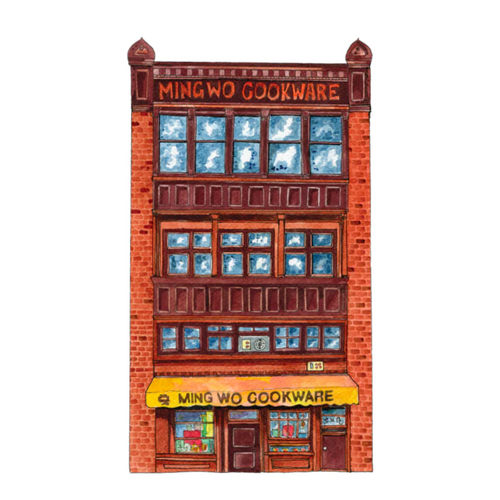 Chinatown Vancouver Illustrations Single Cards