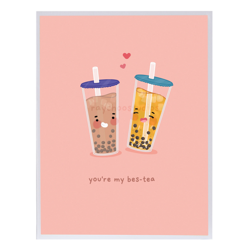 You're My Bes-Tea Greeting Card