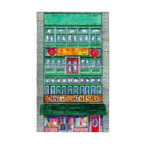 Chinatown Vancouver Illustrations Single Cards