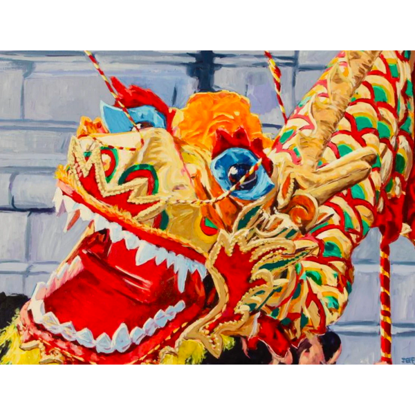 New Year Dragon Dance Print