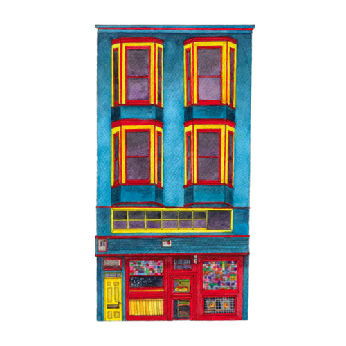 Chinatown Vancouver Illustrations Single Cards